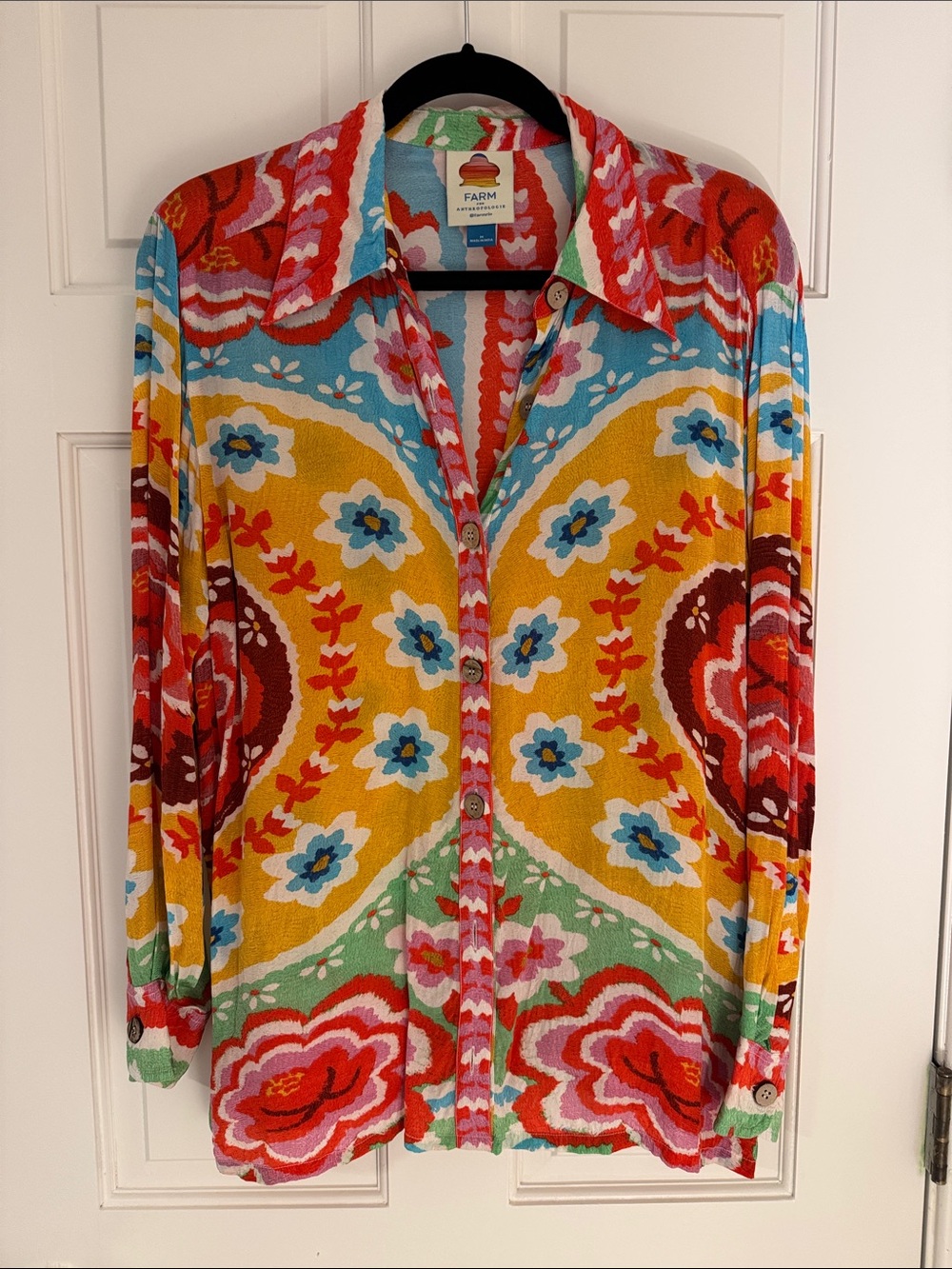 FARM Rio Multicolor Floral Button-Down Shirt